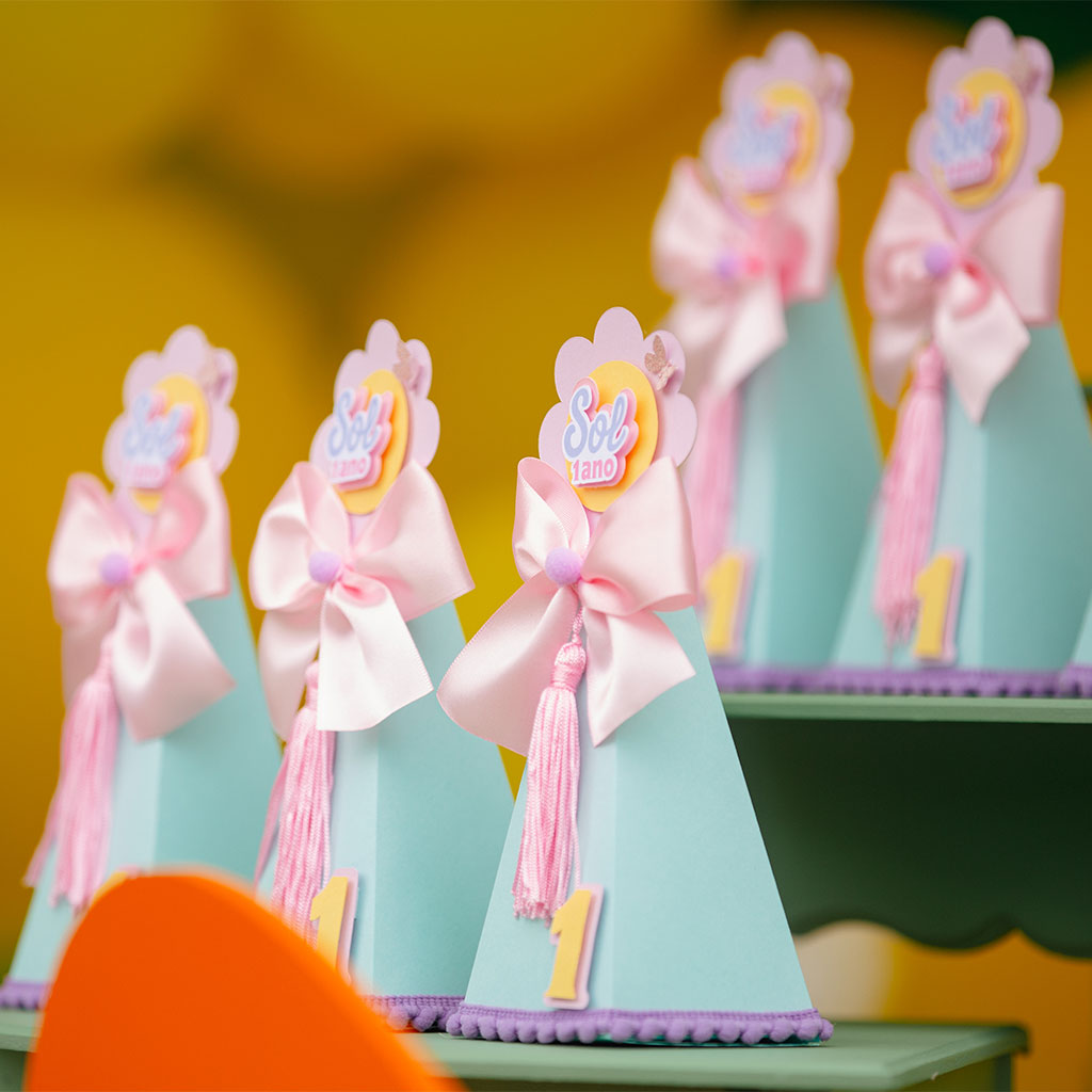 Detalhes delicados em festa infantil